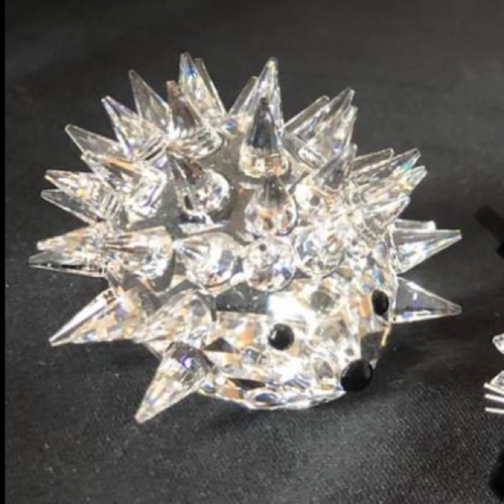 Vintage Rare Retired Swarovski Mama Hedgehog